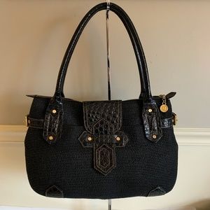 ERIC JAVITS Black Squishee Carryall Bag